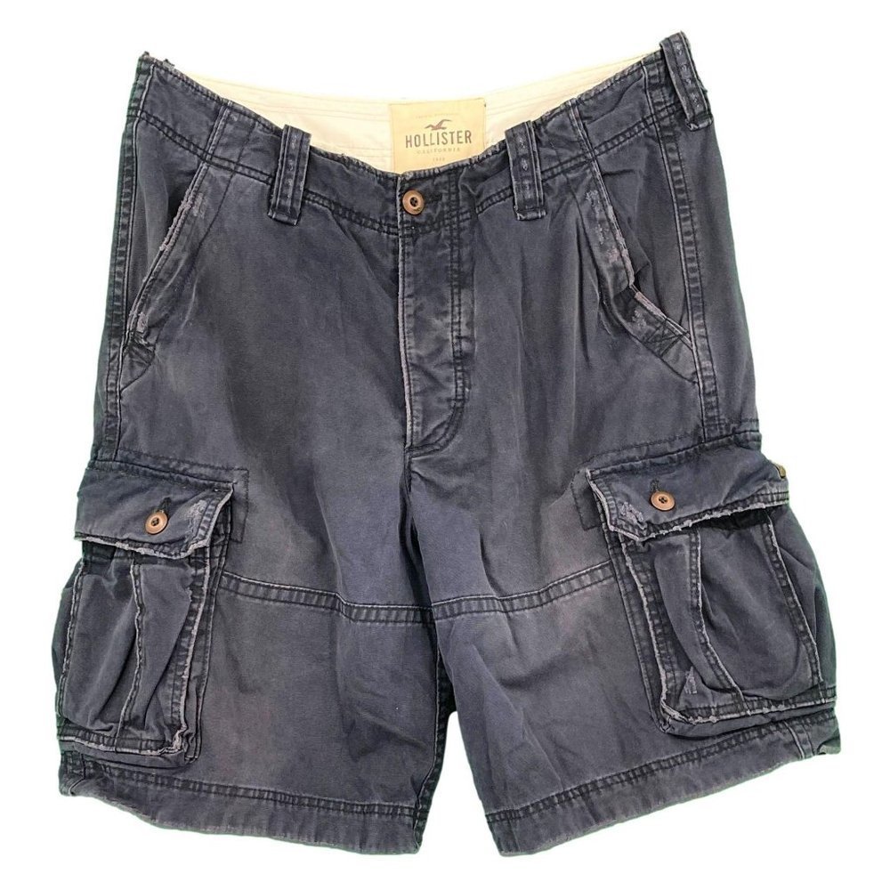 Hollister Shorts Mens Size 33 Blue Distressed